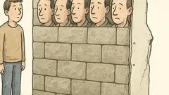 Witz: Steinmauer? Heute eher Rigips.