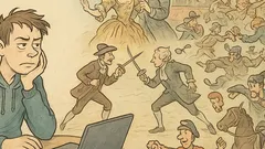 Witz: Ohne Computer früher? „Langweilig“, klar.